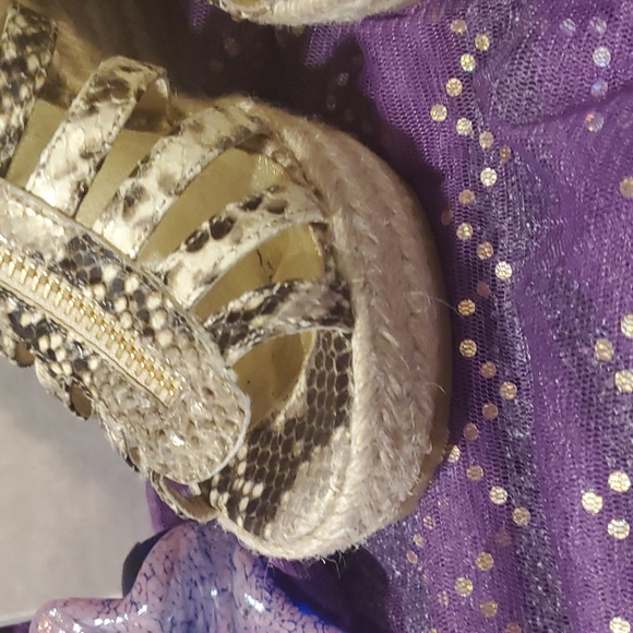 Jimmy Choo Wedge Shoes Python Print - Picture 5 of 15